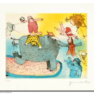 Der Elefant steht hier im Licht, doch seinen Kummer sieht man nicht