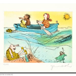 Es schwankt das Meer, die Sonne sinkt, wobei Herr Wondrak nichts mehr trinkt – Bild 1