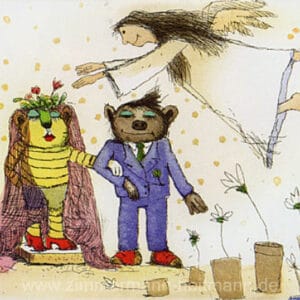 Hochzeitspaar (rote Schuhe) – Bild 1