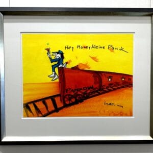 Hey Honey keine Panik Unikat im Rahmen – Bild 1