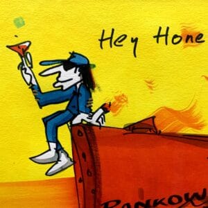 Hey Honey keine Panik Unikat im Rahmen – Bild 2