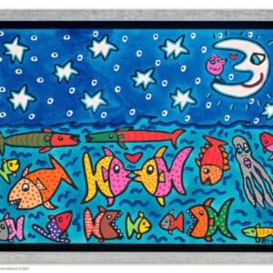 The stars, the moon and the fish in the sea (Leinwand) – Bild 1