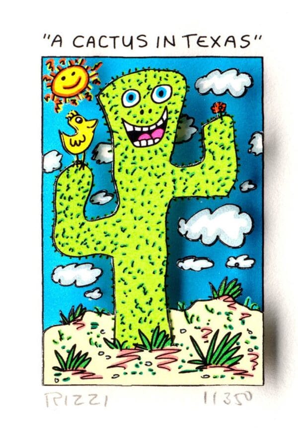 james_rizzi_a_cactus_in_texas