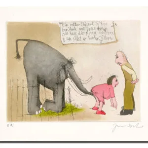 Ein alter Elefant im Zoo ... – Bild 1