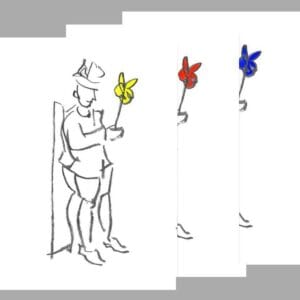 Kompliment - koloriert (3 Farben) – Bild 1