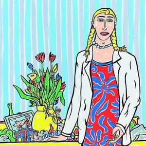 Mädchen mit Stilleben – Bild 1