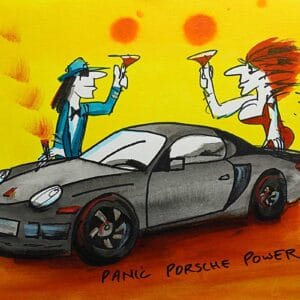 PANIC PORSCHE POWER - gerahmt – Bild 1