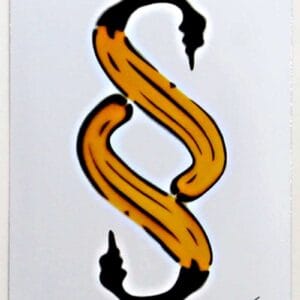 Paragraphenbanane (Metall) – Bild 1