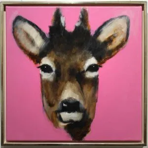 Christiane Stock – Rehbock 50 x 50 cm – Bild 1