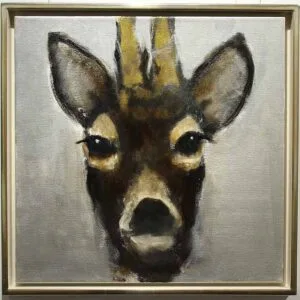 Christiane Stock – Rehbock 50 x 50 cm (2) – Bild 1