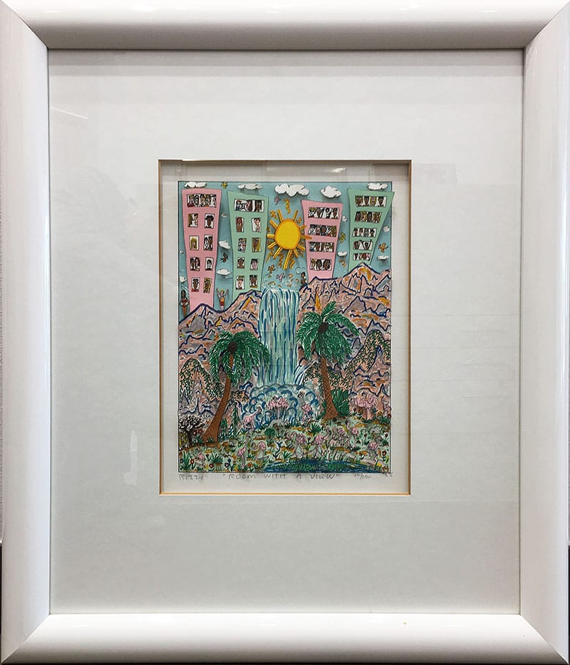 □リジィ（Rizzi) 【ROOM WITH A VIEW】 3D シルクスクリーン 直筆