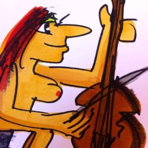 Sie spielt Cello (Klein) – Bild 2