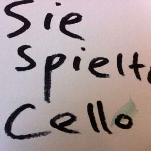 Sie spielt Cello (Klein) – Bild 4