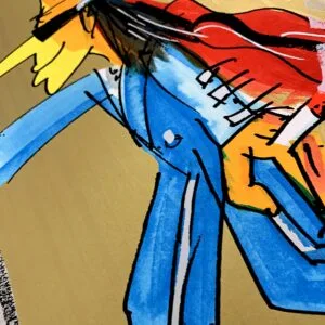 König von Scheißegalien (gold) Siebdruck – Bild 3