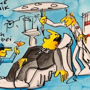 Keine Panik - Gleich vorbei (Siebdruck) – Bild 1