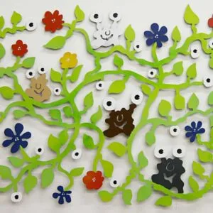 Wandobjekt Blumen – Bild 1