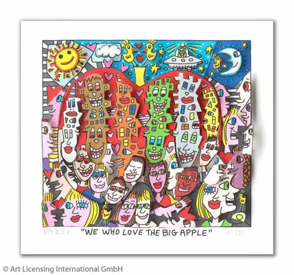 James Rizzi - We Who Love The Big Apple - Galerie Zimmermann und