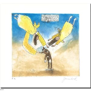 Zwei Engel schützen einen armen Hund – Bild 1