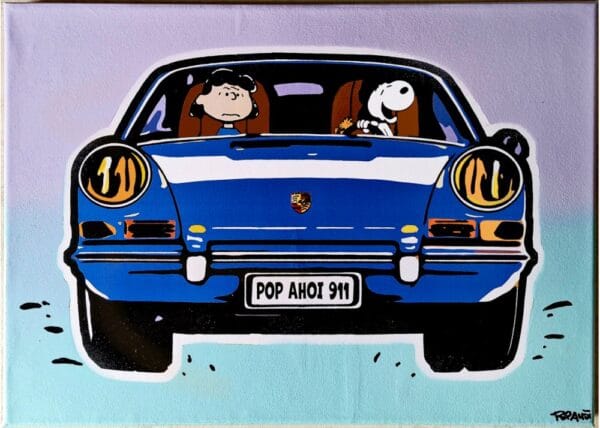 Marisa Rosato - Snoopy Porsche Blau Marisa Rosato - Snoopy Porsche Blau