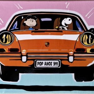 Snoopy Porsche Orange