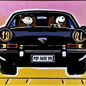 Snoopy Porsche Schwarz