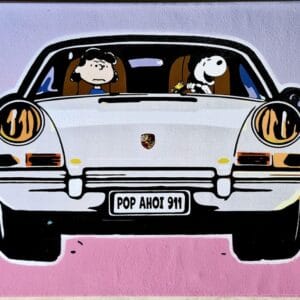 Snoopy Porsche Silber