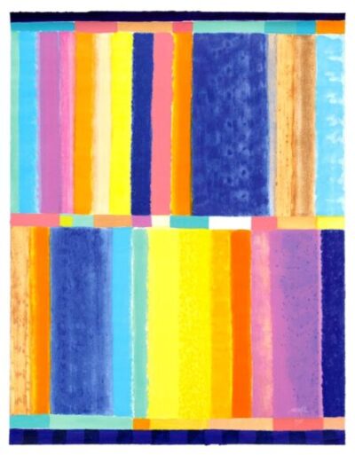 Heinz Mack Klaviatur 2018 Farbserigrafie bei Galerie Zimmermann und Heitmann