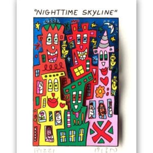 James Rizzi - Nighttime Skyline James Rizzi - Nighttime Skyline