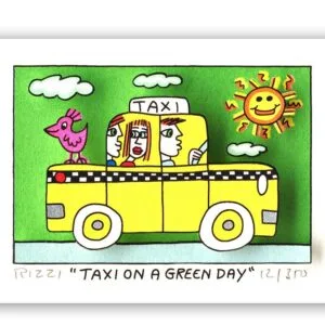 James Rizzi - Taxi on a Green Day James Rizzi - Taxi on a Green Day