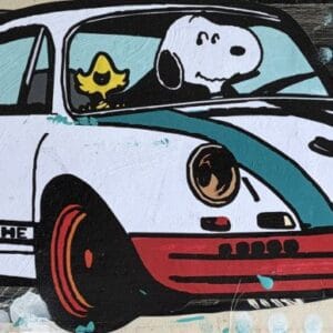 Marisa Rosato - Woodstock and snoopy porsche