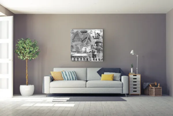 Fritz Art - Ruhrgebietscollage schwarz weiss