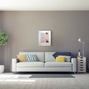 Frau am Abgrund, zwei Rosen – Bild 2