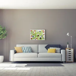 Wandobjekt Blumen – Bild 2