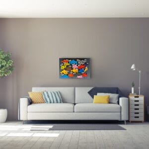 Wandobjekt Blumen – Bild 2