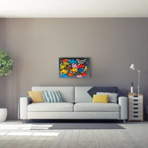 Wandobjekt Blumen – Bild 2