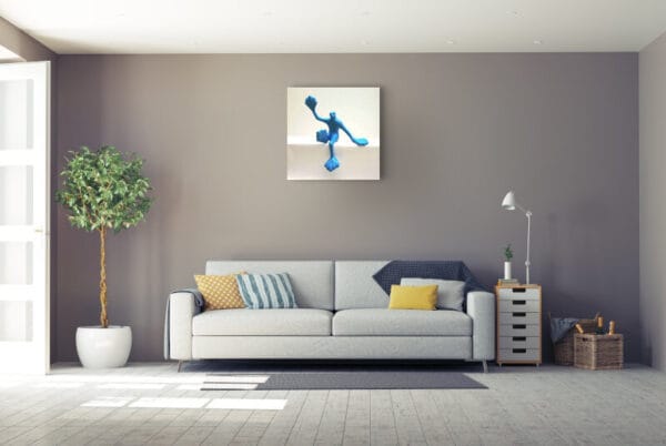 Rosalie - Flossi Gross VI sitzend, rechts Hallo, Mittelblau Rosalie - Flossi Gross VI sitzend, rechts Hallo, Mittelblau