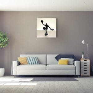 Flossi Gross VI sitzend, rechts Hallo, Schwarz – Bild 2