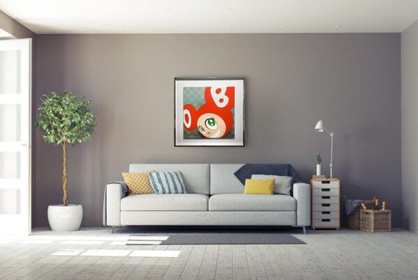 Takashi Murakami - And then Red – gerahmt