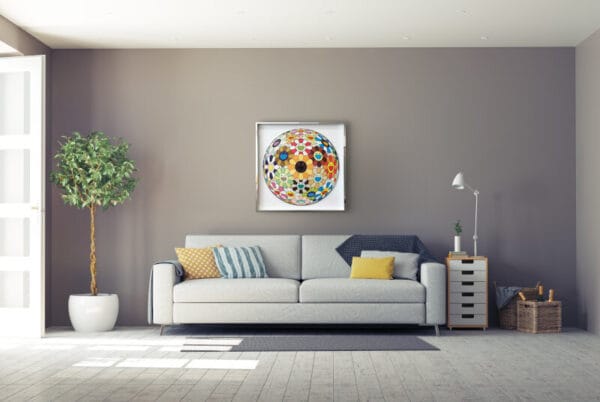 Takashi Murakami - Flower Ball Sunflower – gerahmt