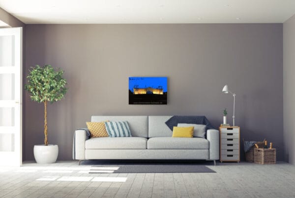 Christo - Reichstag Vorderseite nachts