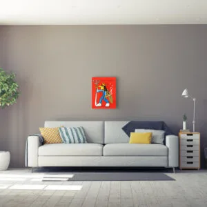 König von Scheißegalien (rot) – Siebdruck – Bild 4