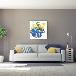 Table with Cactus – Bild 2