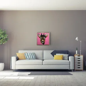 Christiane Stock – Rehbock 50 x 50 cm – Bild 2