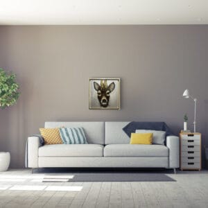 Christiane Stock – Rehbock 50 x 50 cm (2) – Bild 2