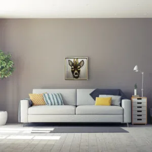 Christiane Stock – Rehbock 50 x 50 cm (2) – Bild 2