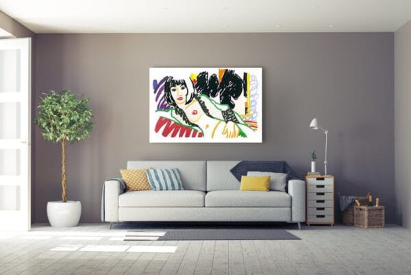 Diverse Künstler - Tom Wesselmann "Monica in a Robe with Motherwell"