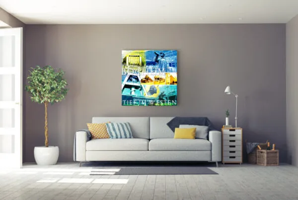 Fritz Art - Bochum Collage 1 (Blau)