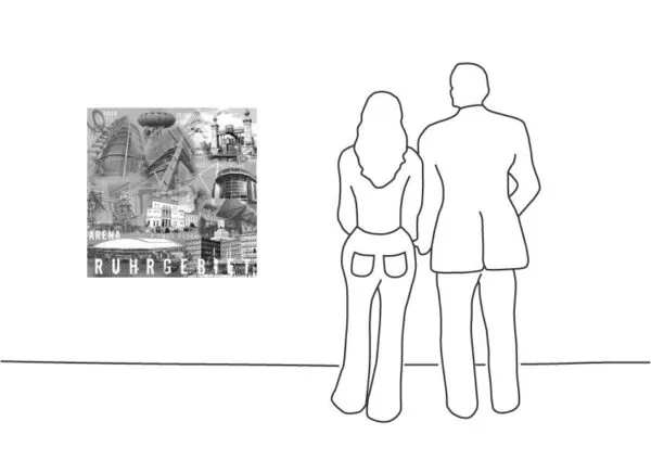 Fritz Art - Ruhrgebietscollage schwarz weiss