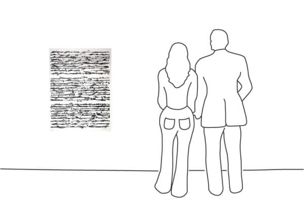 Günther Uecker - Optische Partitur für Budapest