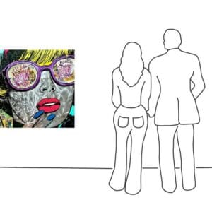 Comic Woman Glases – Bild 3